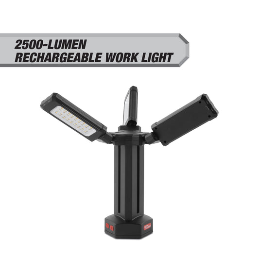 Hyper Tough 2500-Lumen Rechargeable Work Light