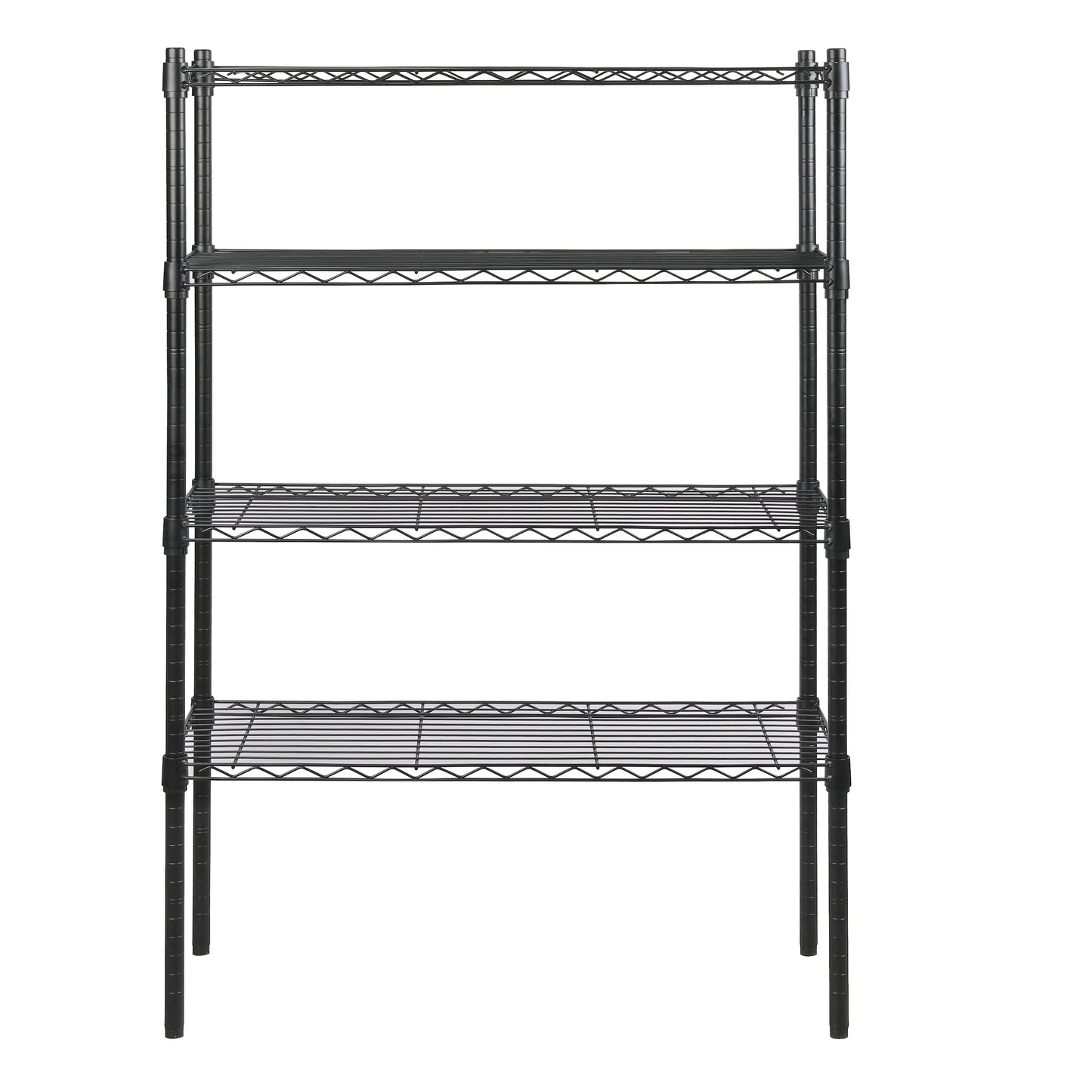 Hyper Tough 4 Tier Wire Shelf Unit, 36"W x  14"D x 54" H, 1400lb Load Capacity, Black