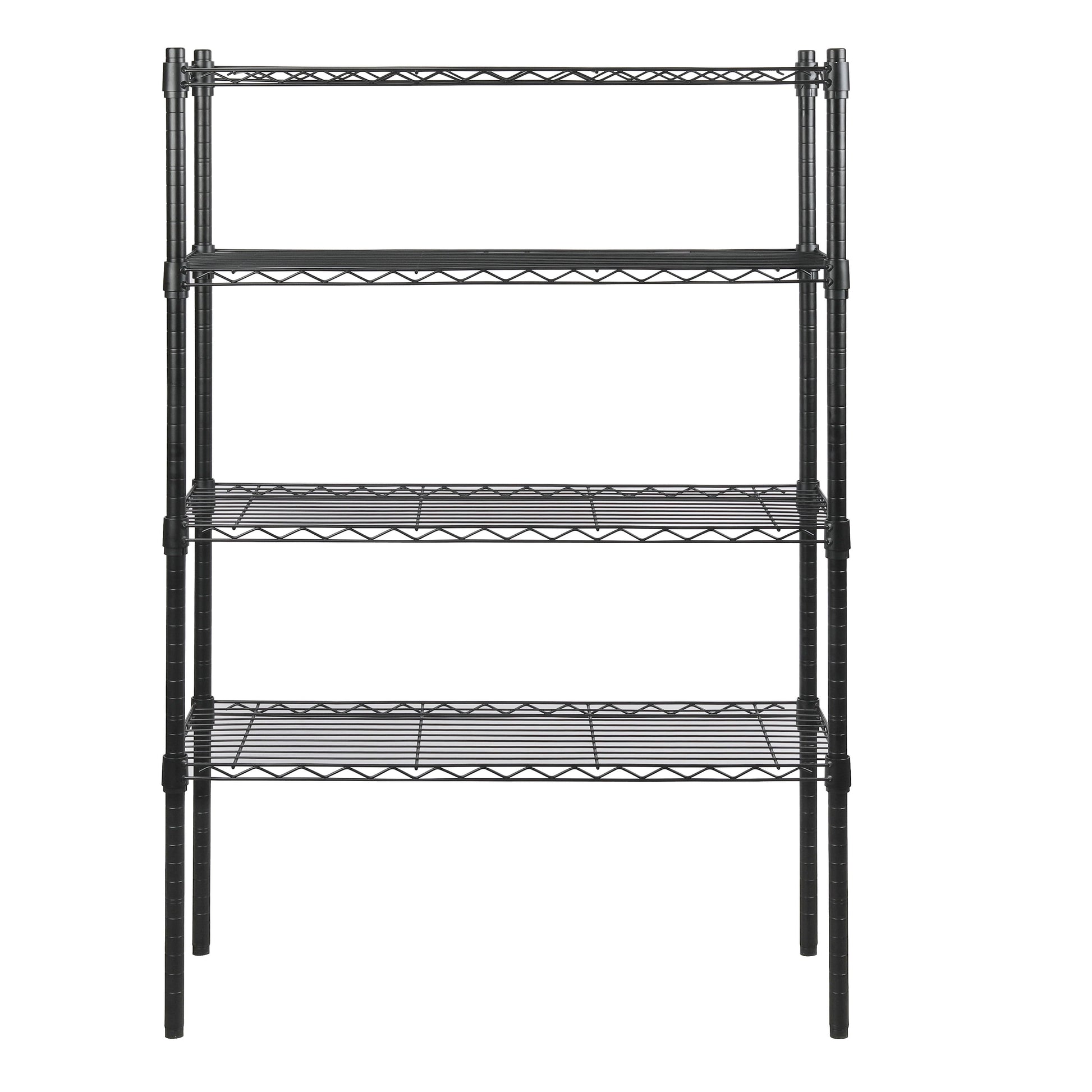 Hyper Tough 4 Tier Wire Shelf Unit, 36"W x  14"D x 54" H, 1400lb Load Capacity, Black