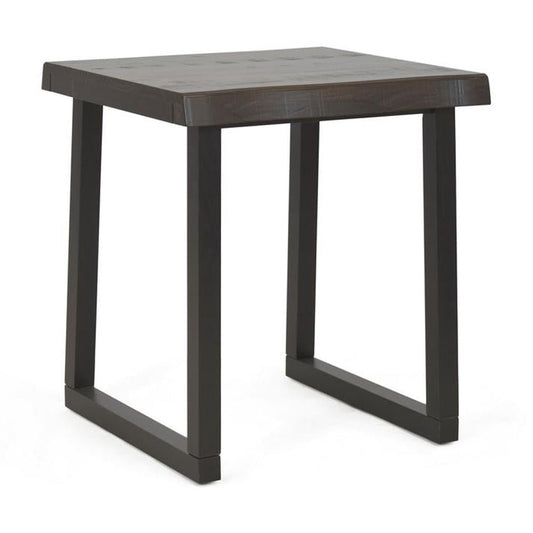 Jennings Live Edge Cherry and Ebony Wood End Table
