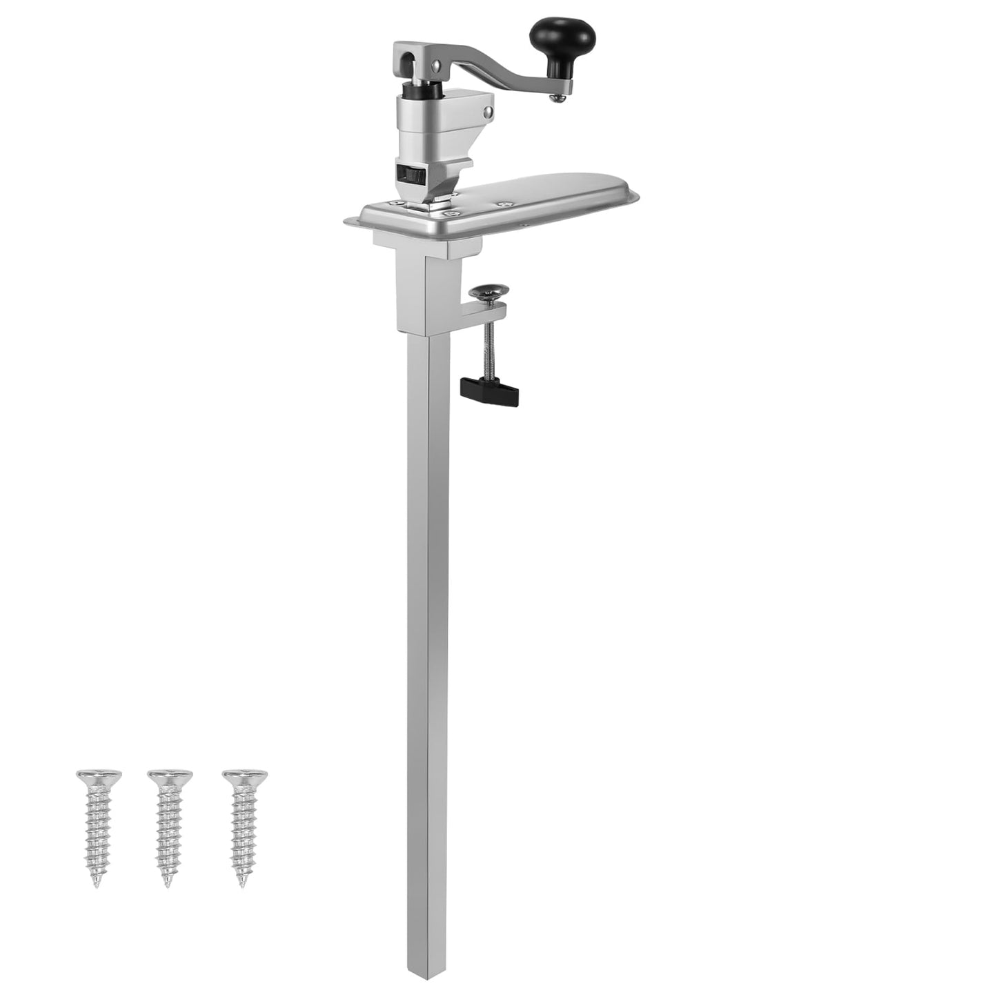 KFFKFF Commercial Manual Can Opener,Heavy-Duty Tabletop Tool for Cans Up to 15.75 Inches Tall,Adjustable Height with Screw and Clamp Mounting, Ideal for Restaurants, Hotels, and Food Service Settings