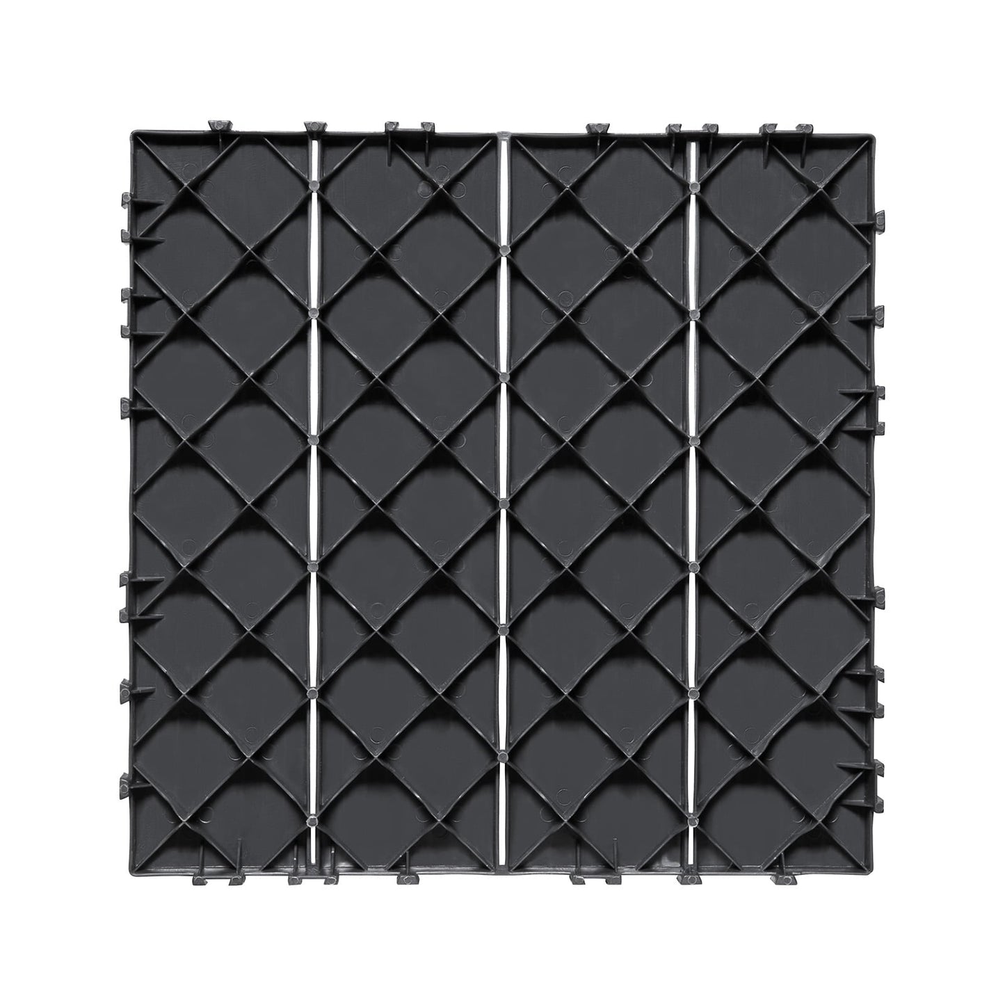KFFKFF Azulejos de Terraza Entrelazados, Paquete de 36, 11.6"x11.6" 36 Pies Cuadrados de PlÃ¡stico Impermeable para Exteriores en Todas las Condiciones ClimÃ¡ticas, Ideal para Patio, Junto a la Piscina, BalcÃ³n, Patio Trasero, Gris Oscuro