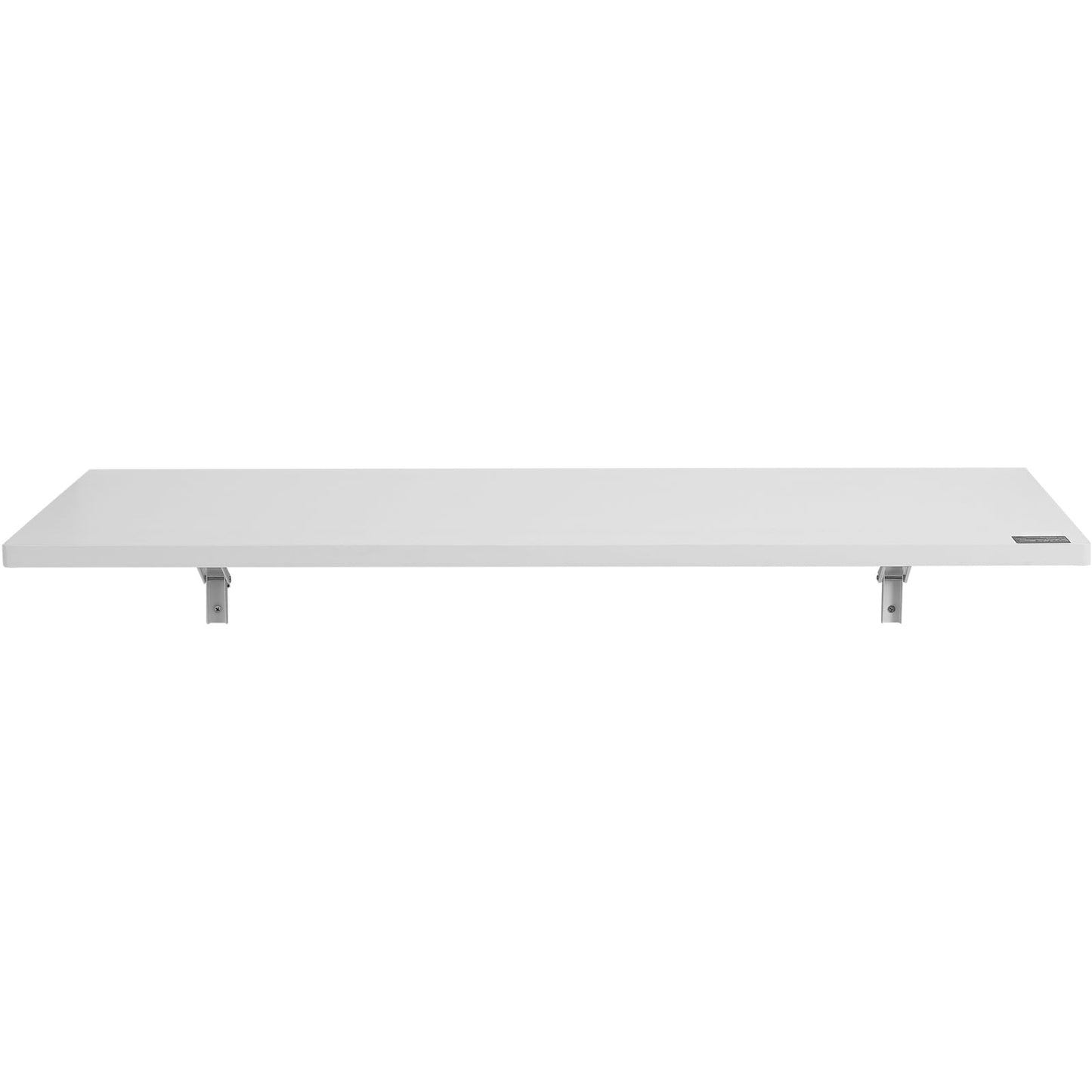 KFFKFF Escritorio Plegable de Pared, Dimensiones 47.24" x 19.69", Mesa de Hoja Abatible Instalable en la Pared, Escritorio Suspendido con Soporte de Hierro, Escritorio Plegable para Ãreas Compactas, Espacio de Trabajo en Casa, Comedor, Bar, Blanco