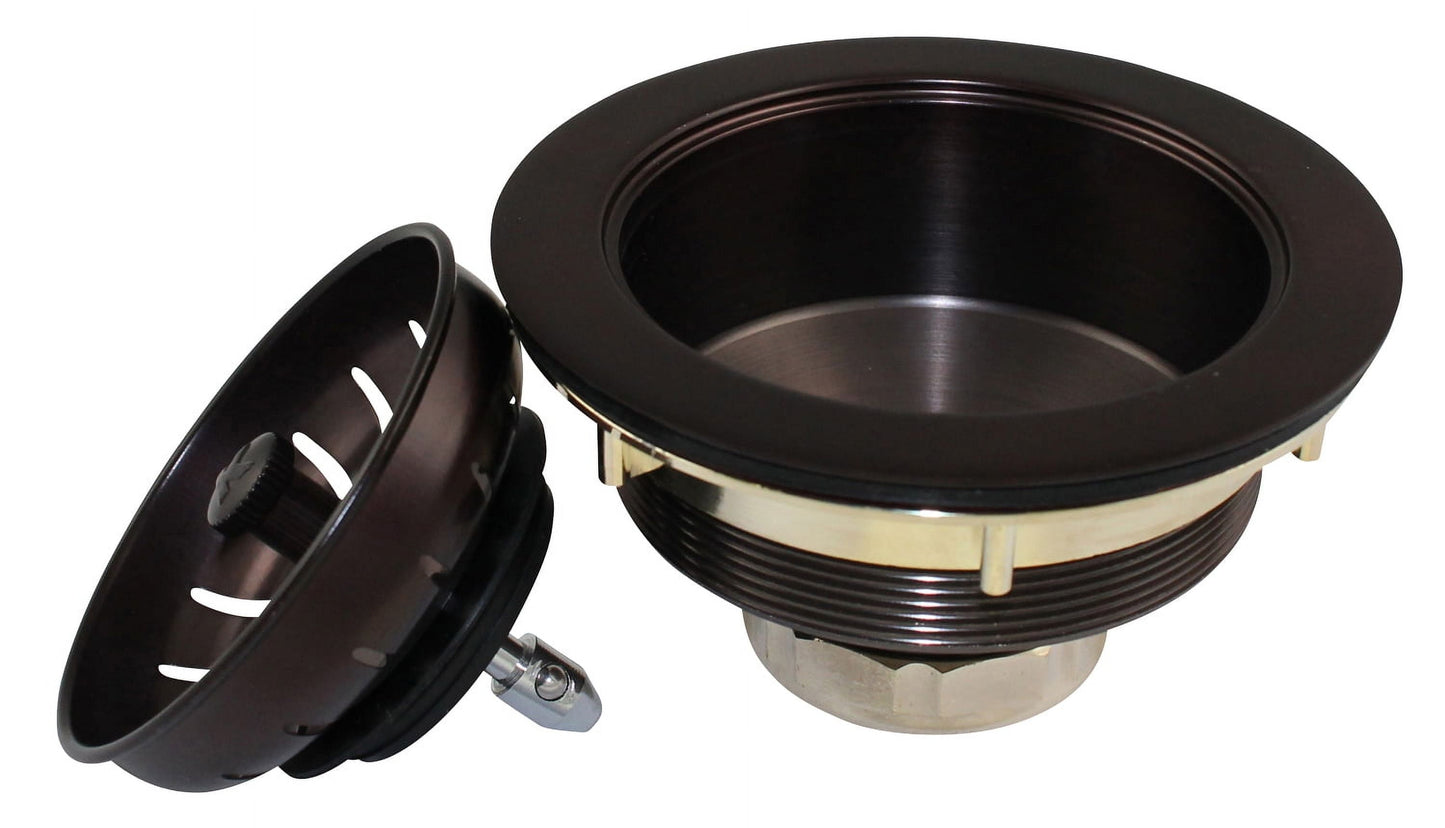 Keeney K1439BRZ Heavy Duty Kitchen Sink Strainer with Power Ball Basket, Bronze