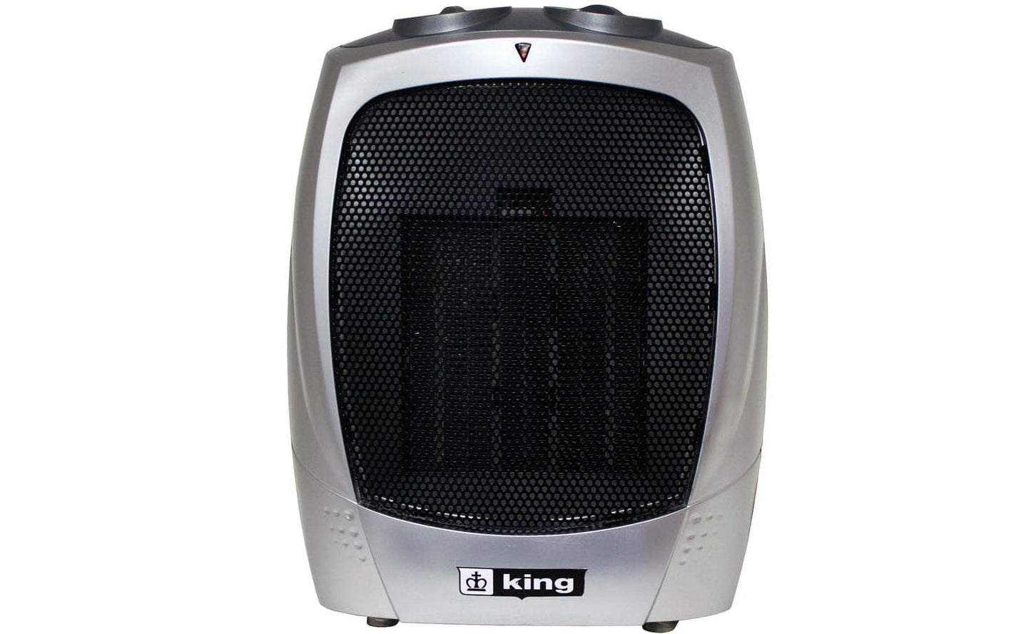 King Electric Portable Ceramic Fan Heater, 1500W / 120V, Silver, PH-2