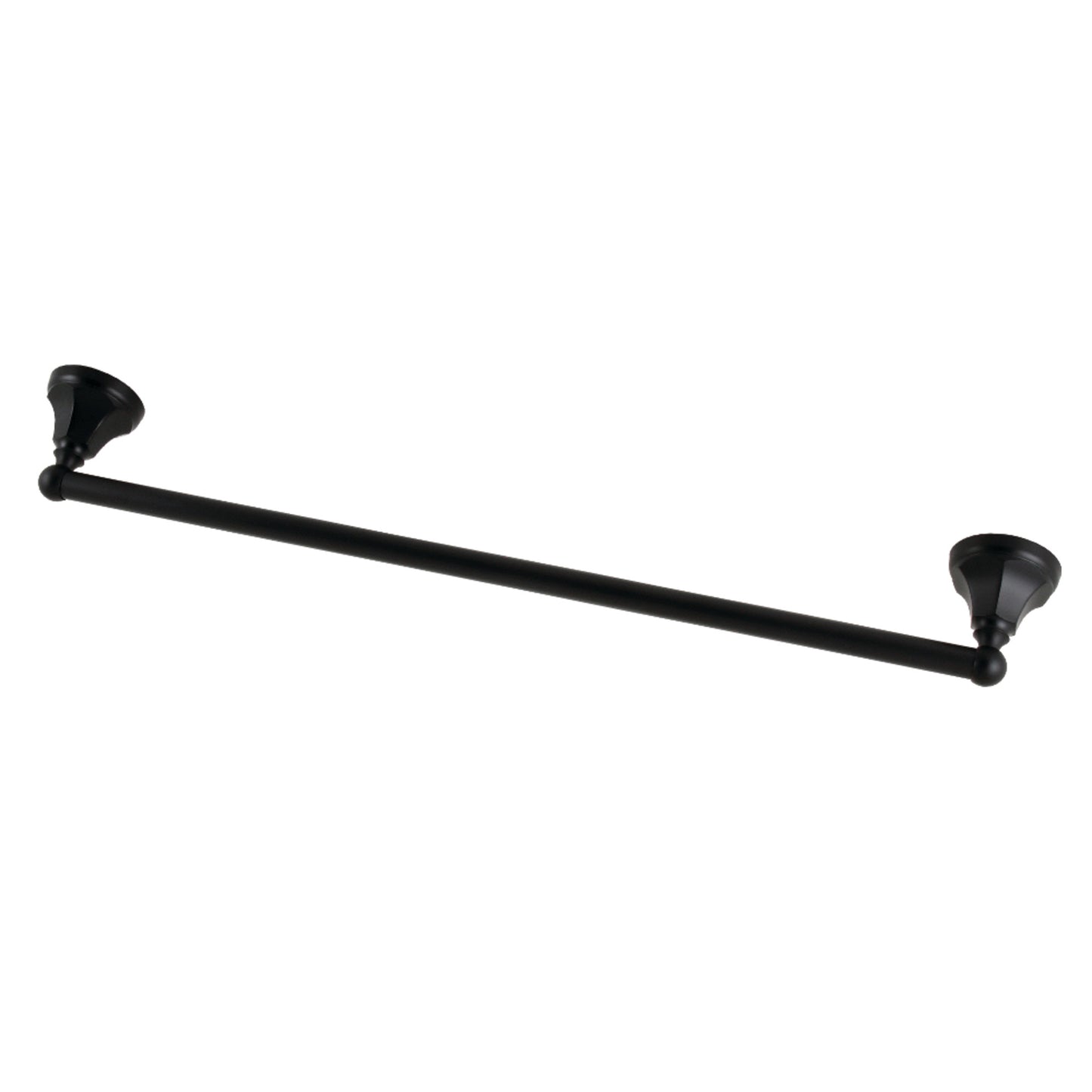 Kingston Brass BA4811MB Metropolitan 24-Inch Single Towel Bar in Matte Black