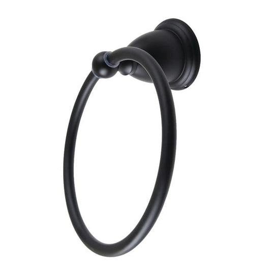 Kingston Brass 6 in. Heritage Towel Ring, Matte Black