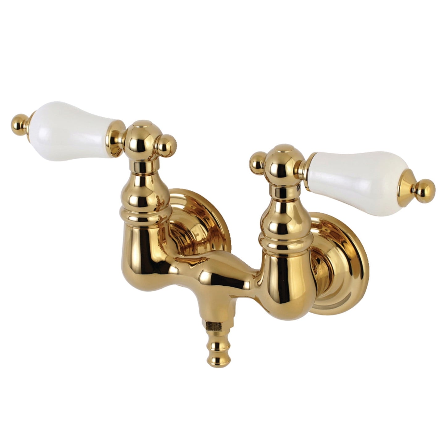 Kingston Brass AE35T5 Aqua Vintage 3-3/8 Inch Wall Mount Tub Faucet, Oil Rubbed Bronze