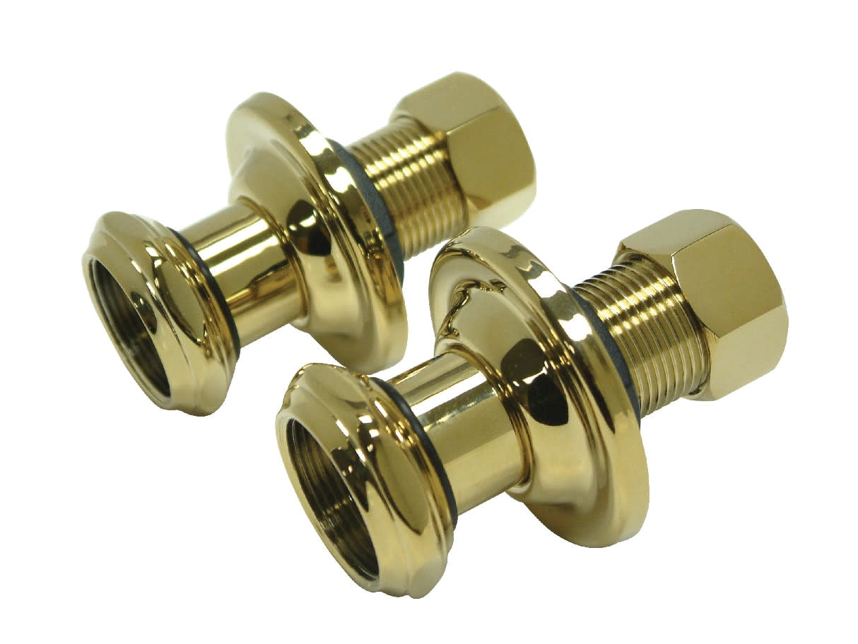 Kingston Brass CCU4102 1-3/4" Wall Union Extension, Polished Brass