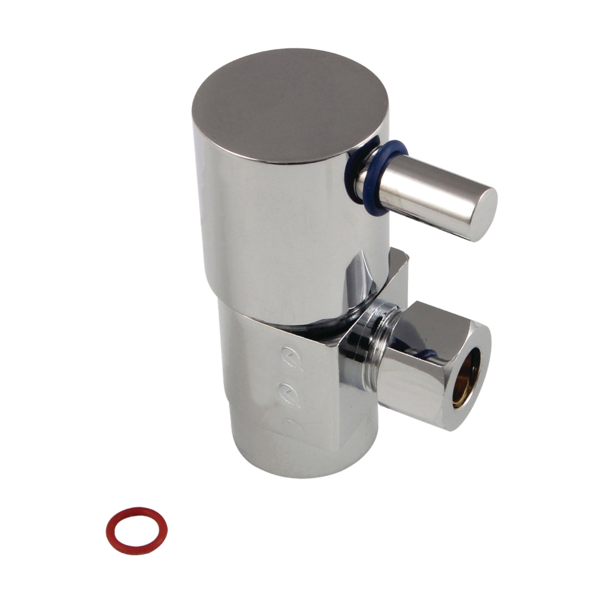 Kingston Brass CD43301DL 1/2-Inch FIP x 3/8-Inch O.D. Anti-Seize Deluxe Quarter-Turn Ceramic Hardisc Cartridge Angle Stop in Polished Chrome