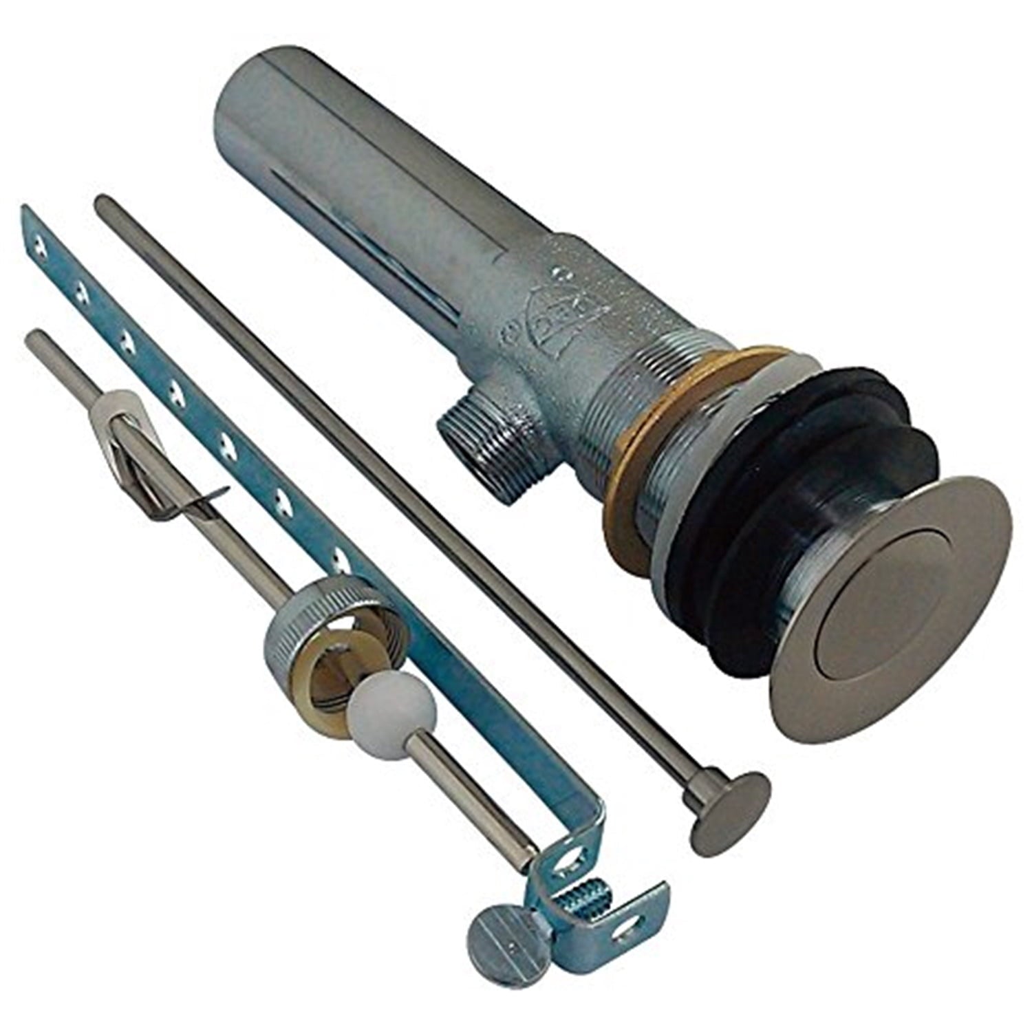 Brass, Bathroom Sink Drain, Pop-Up Drain with Overflow Hole KB1008