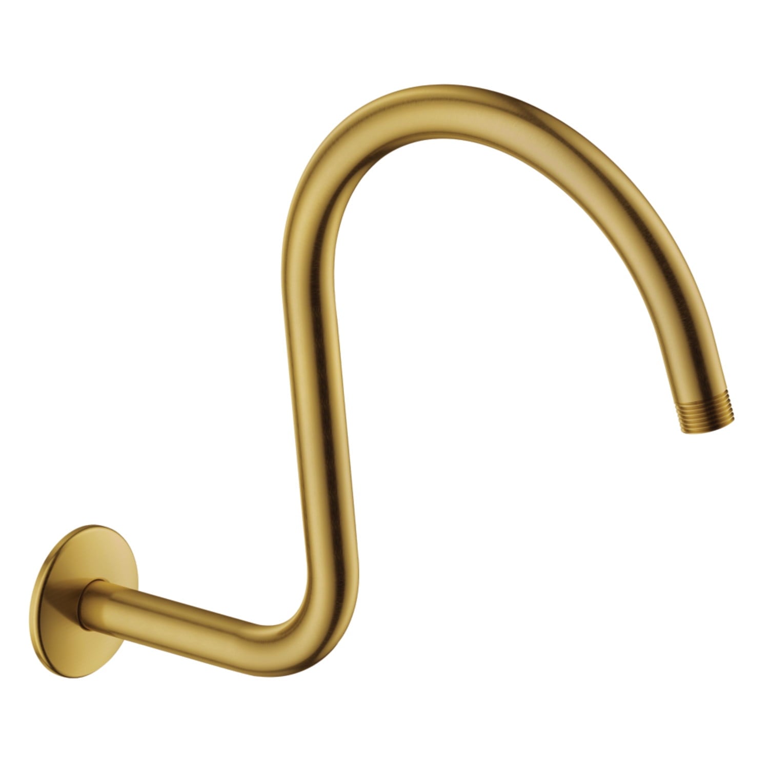 Kingston Brass K114C3 Restoration 14" Shower Arm with Flange, Antique Brass