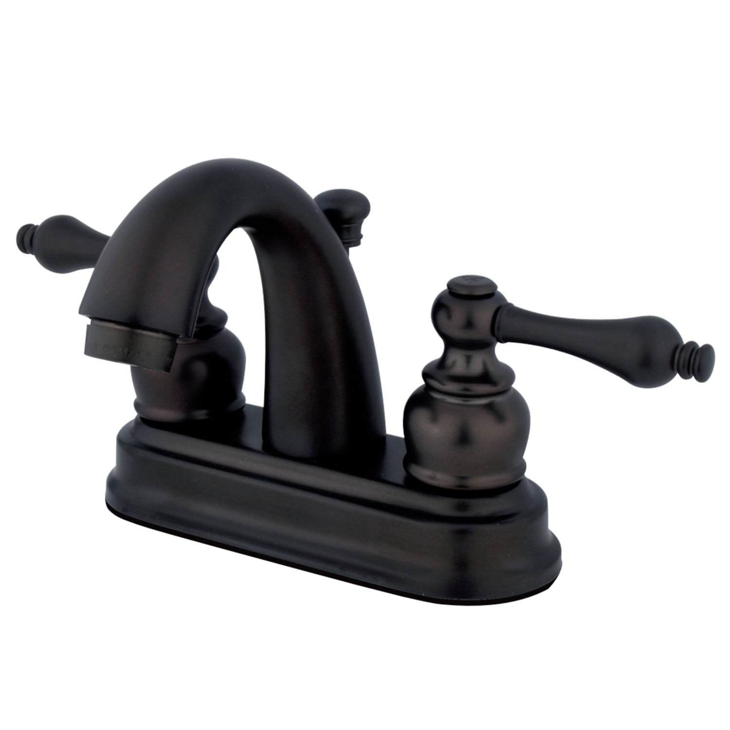 Kingston Brass KB5615AL Restoration 4 in. Centerset Bathroom Faucet, Oil Rubbed Bronze