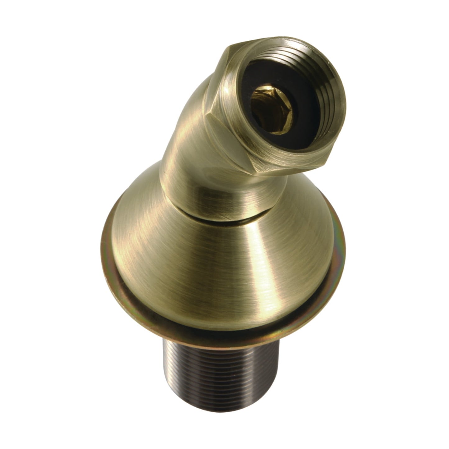 Kingston Brass KSHK58 Soporte de Ducha de Mano Montado en Cubierta para Grifo de BaÃ±era Romana, NÃ­quel Cepillado