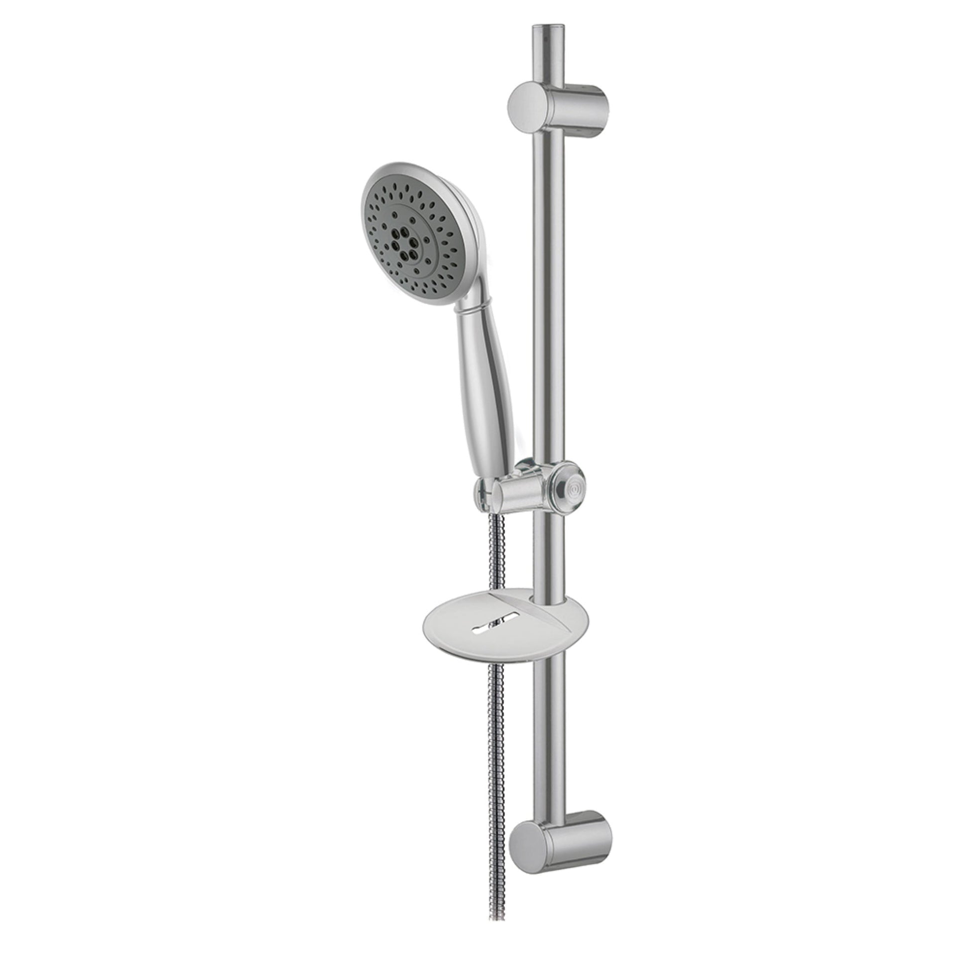 Kingston Brass KX2528SBB 5 Setting Hand Shower with Hose and Slide Bar Kit, Brushed Nickel