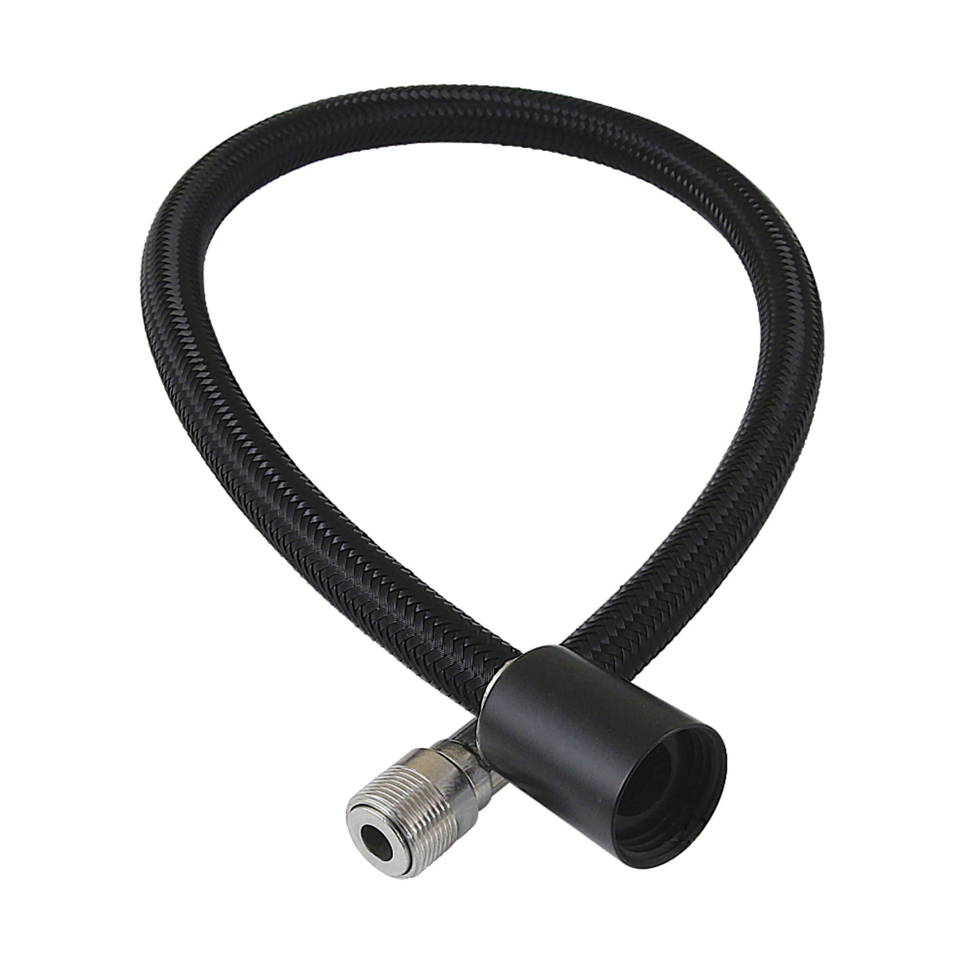 Kingston Brass LSSPRHOSE200 20" Braided Pull Down Kitchen Faucet Spray Hose, Matte Black
