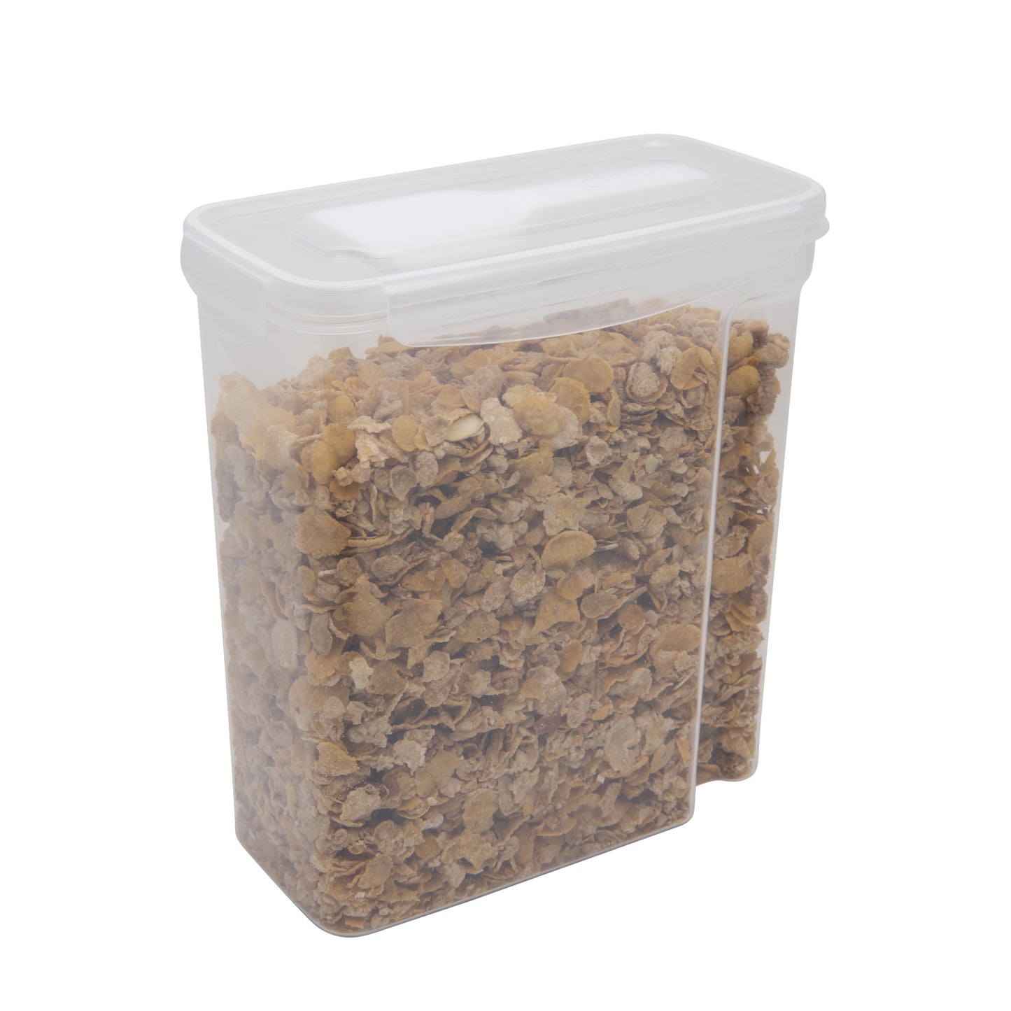 Kitchen Details 5.1"x 10.8" Large Plastic Cereal Container with Scooper