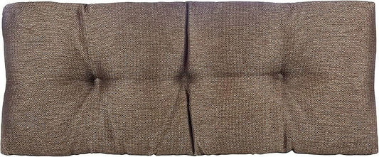 The Gripper Non-Slip Tufted Bench Cushion for Indoor Furniture, Entryway Storage, Bay Window, Corner Nook or Piano Seat, 43 Inches, Gold