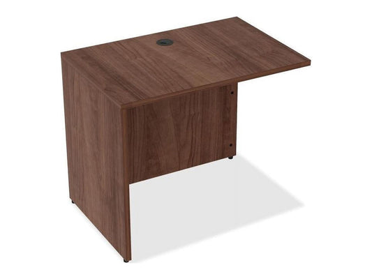 Lorell Laminate Return 35"x24"x29-1/2" Walnut 34400