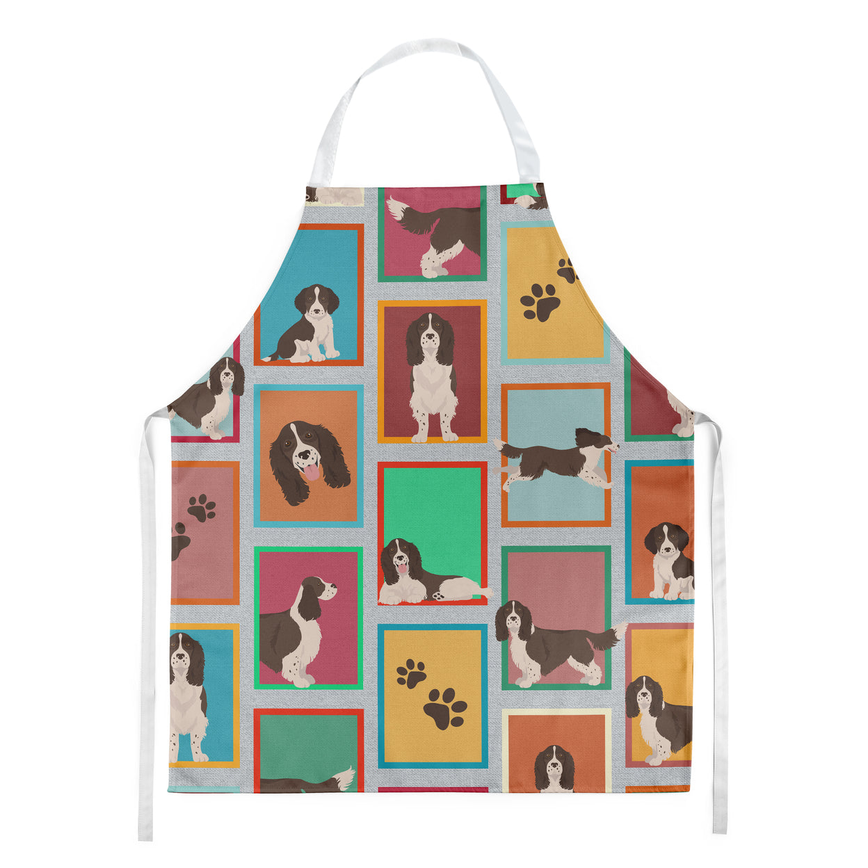 Lots of Liver English Springer Spaniel Apron 27 in x 30 in