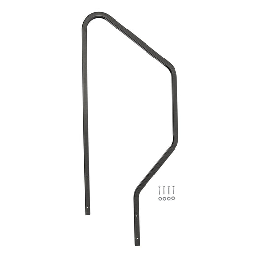 MOR/ryde STP214-120H Entry Step Hand Rail; StepAbove â„¢; Use With 2nd Generation StepAbove 4 Step RV Steps; Black; Powder Coated