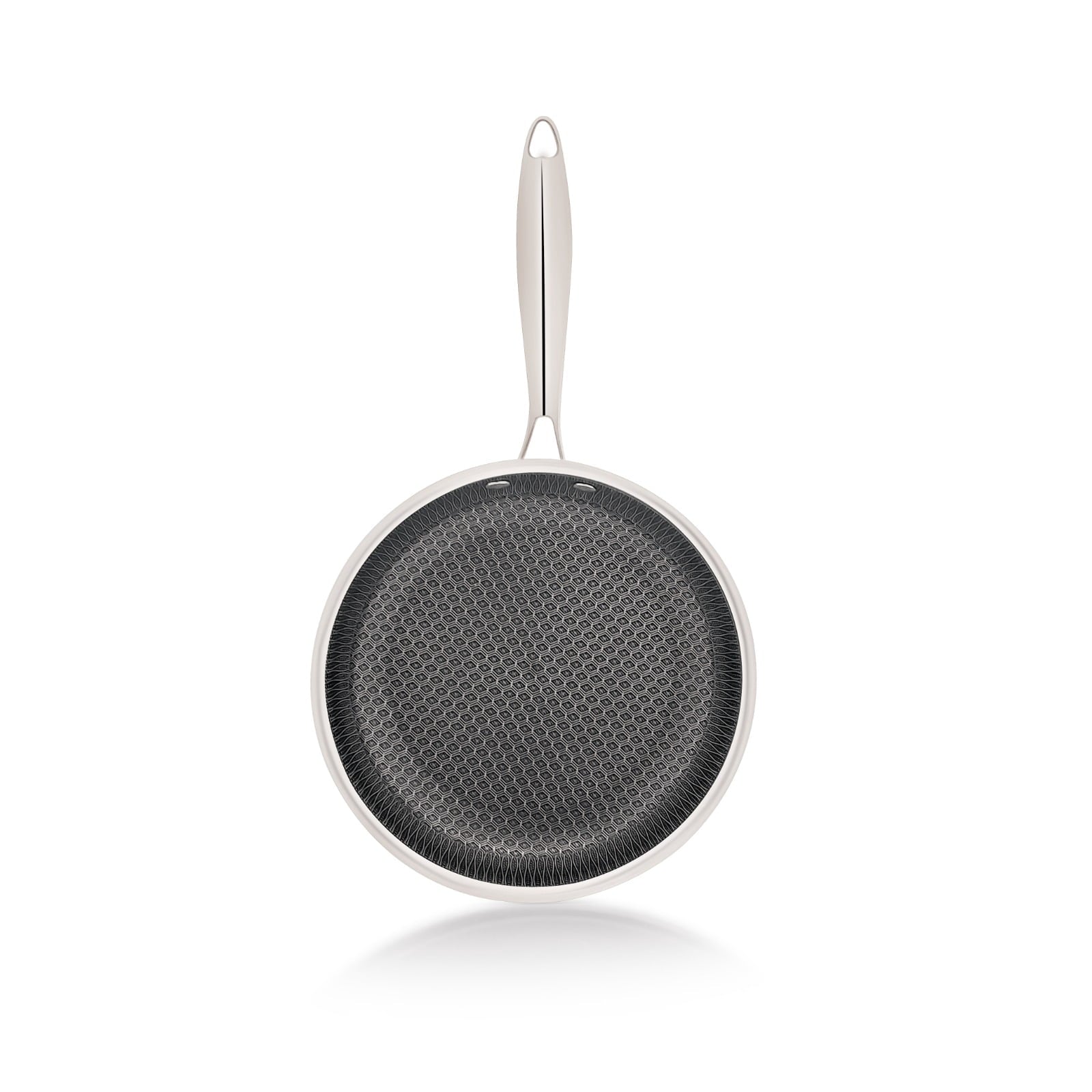 Mainstays 12" Tri Ply Hybrid Skillet With Stainless Steel Handle