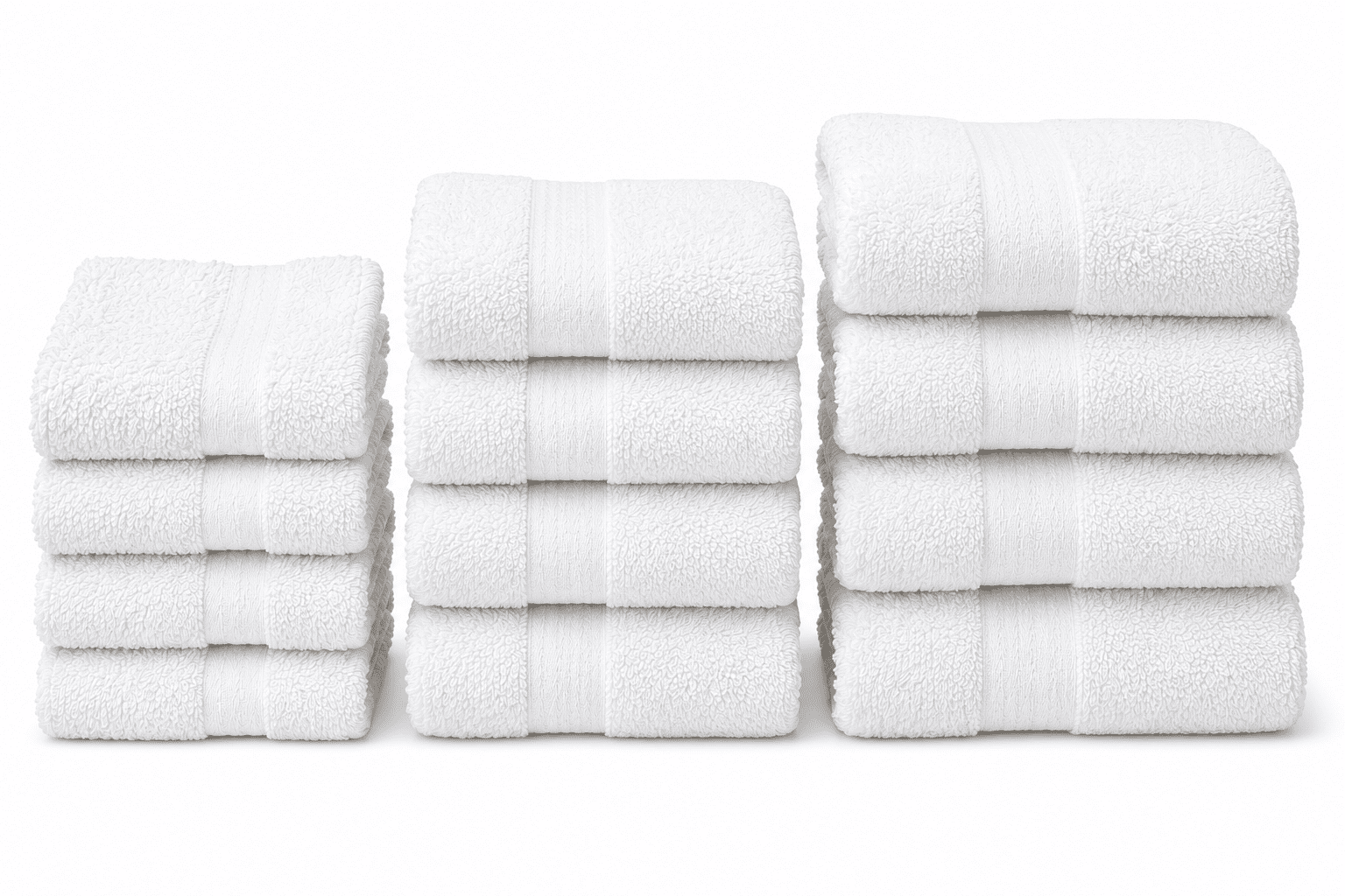MS Basic Towel 12pk Bundle White