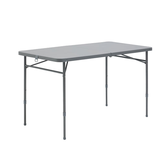 Mainstays 4' Adjustable Height Centerfold Folding Table, Gray