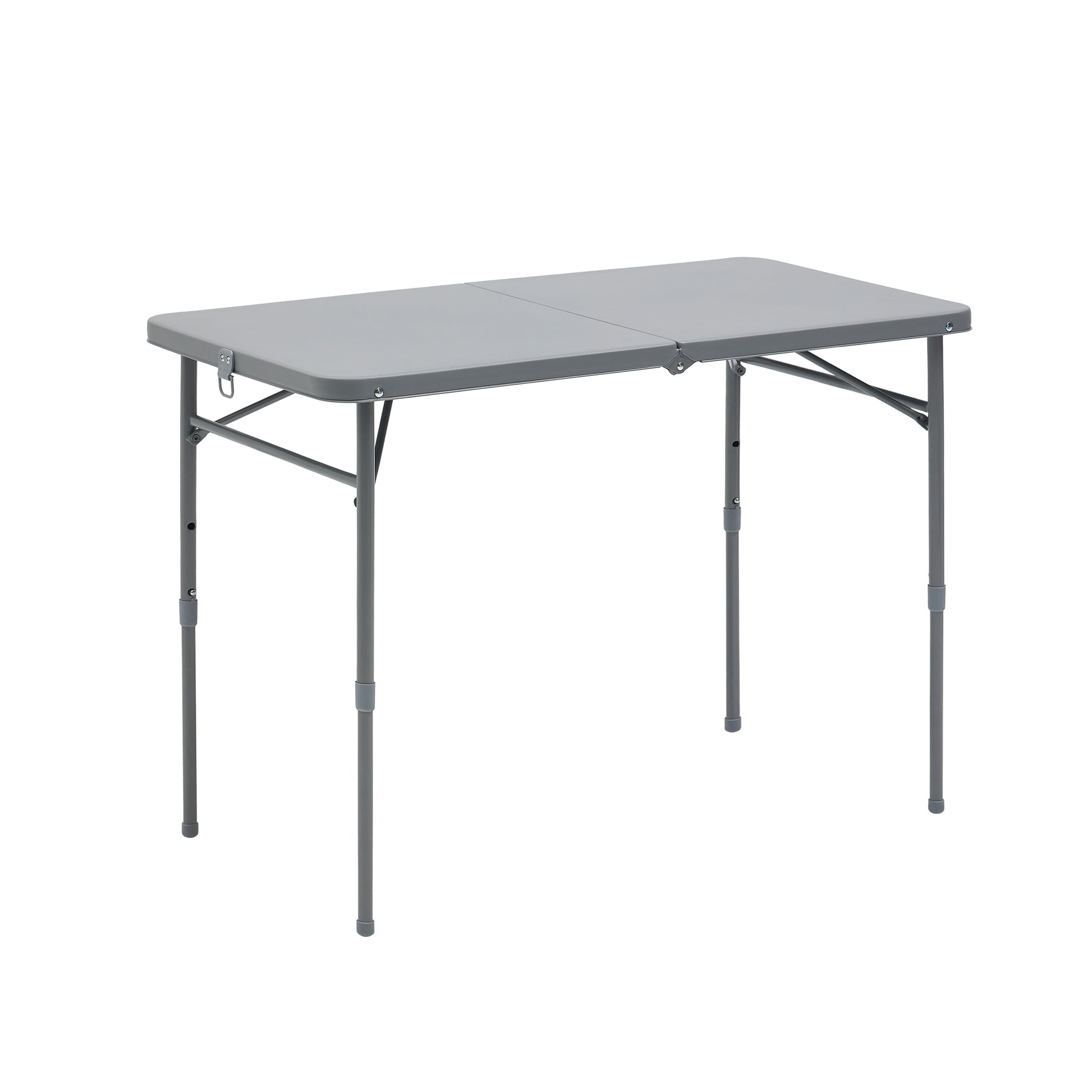 Mainstays 40" Adjustable Height Centerfold Folding Table, Gray
