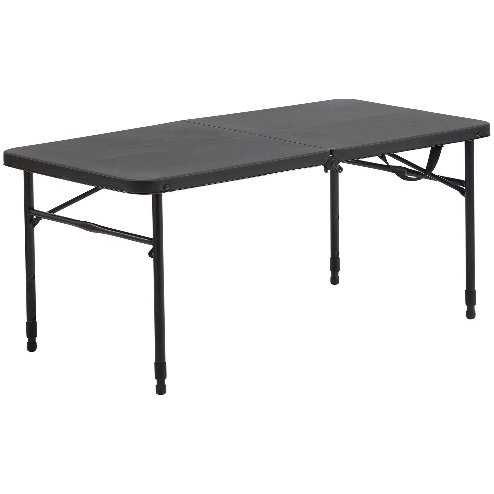 Mainstays 40" Adjustable Height Centerfold Folding Table, Black