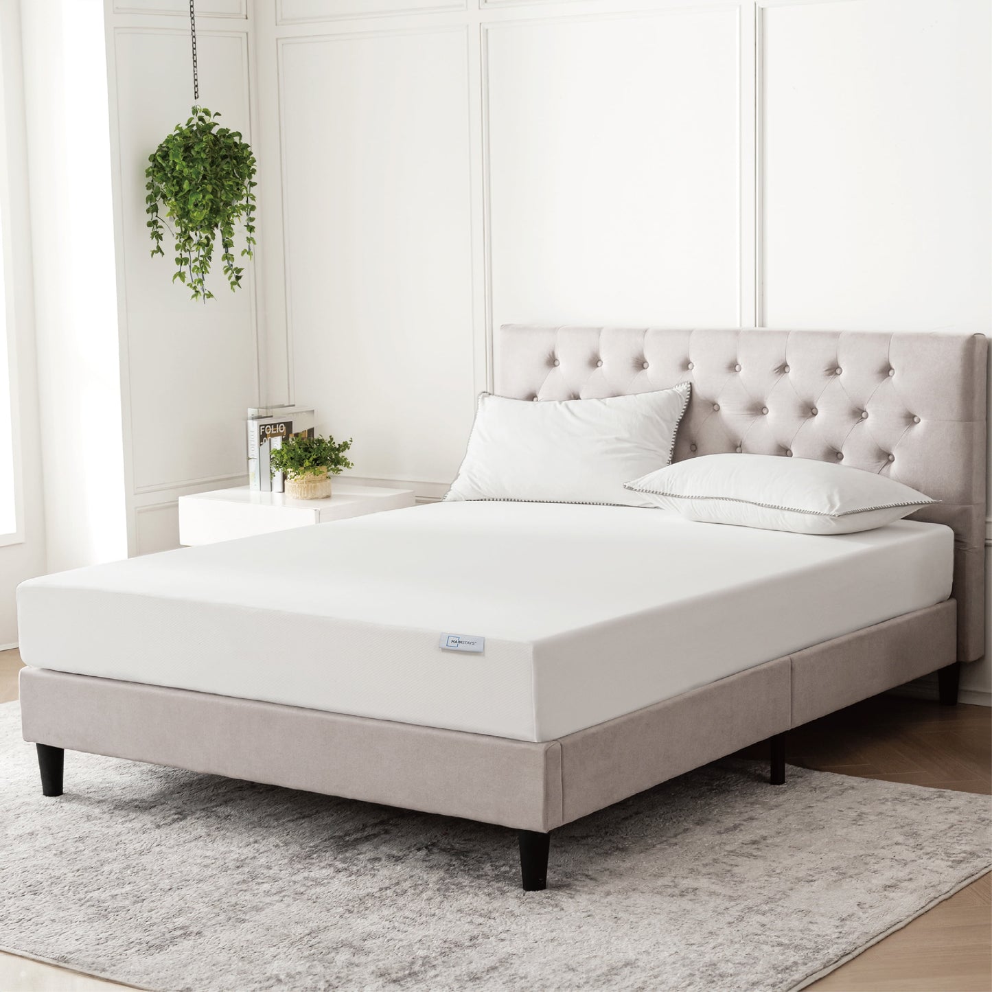 Mainstays 8â€ Medium Firm Memory Foam Mattress, Twin