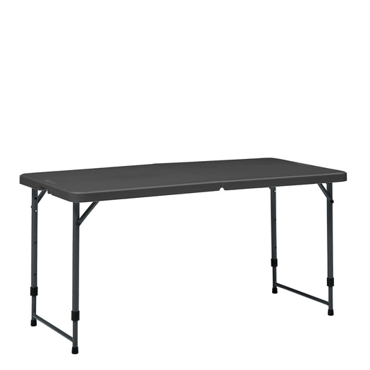 Mainstays 4' Adjustable Height Centerfold Folding Table, Black