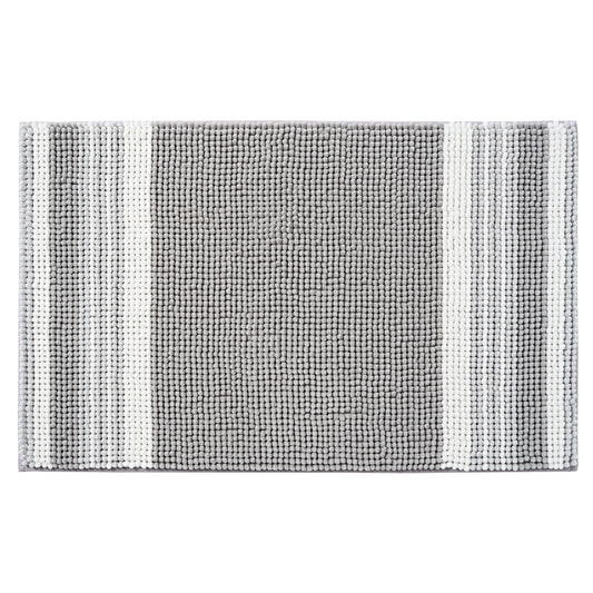 Mainstays Performance Foam Noodle Bath Rugs, 20"x32" Silver