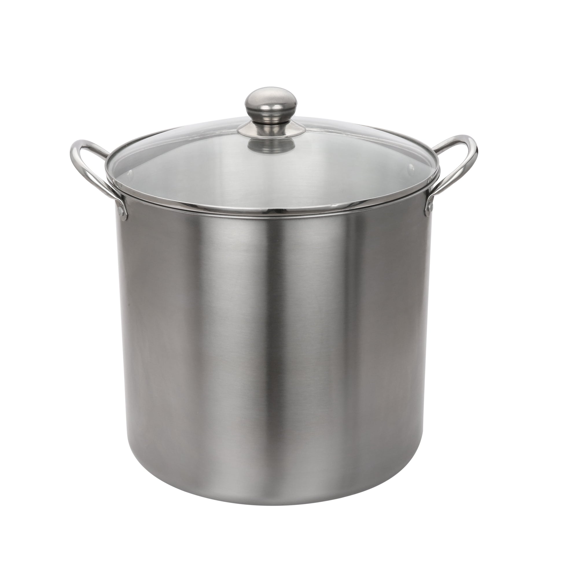 Mainstays 21.5 Quart Stainless Steel Canning Pot with Rack, Dual Water Bath Canner and Steam Canner