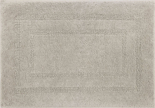 Mohawk Cotton Bath Mat Soft Absorbent Quick Dry Machine Washable Bathroom Mat, Silver, 17" x 24"