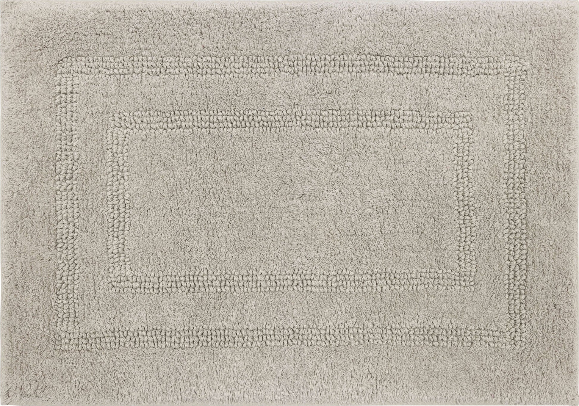 Mohawk Cotton Bath Mat Soft Absorbent Quick Dry Machine Washable Bathroom Mat, Silver, 24" x 60"