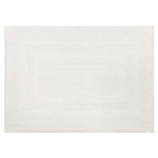 Mohawk Cotton Bath Mat Soft Absorbent Quick Dry Machine Washable Bathroom Mat, White, 21" x 34"
