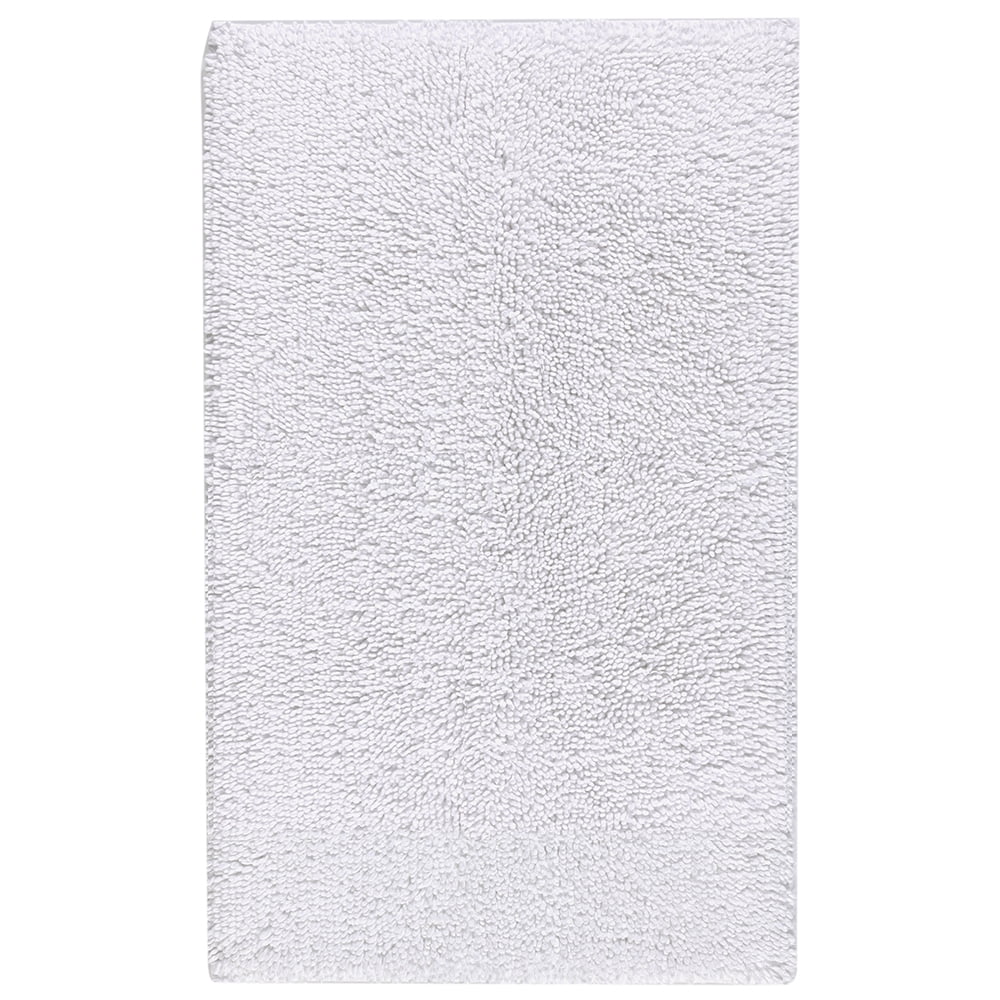 Mohawk Home Classic Cotton Plush Stain/Fade Resistant Non-Slip Washable Bath Mat, White, 1' 9" X 2' 10"