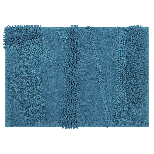 Mohawk Home Composition Cotton Bath Mat, Fiesta Teal, 2' x 5'