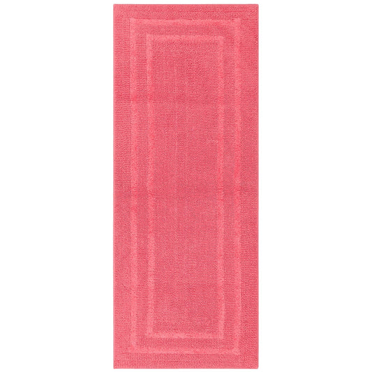 Mohawk Home Cotton Reversible Bath Mat, Fiesta Coral Rose, 24" x 60"