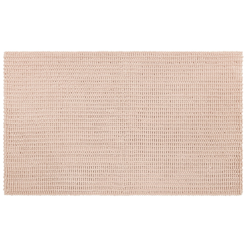 Mohawk Home Homespun Plush Fade/Stain Resistant Non-Slip Machine Washable Bath Rug, Blush, 2' 3" x 3' 9"