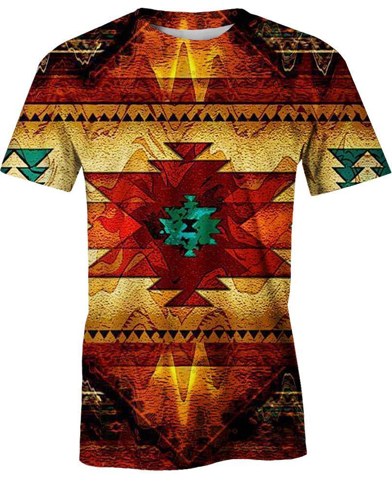 Native Pattern, 3D T Shirt, All Over Print T Shirt, Native American