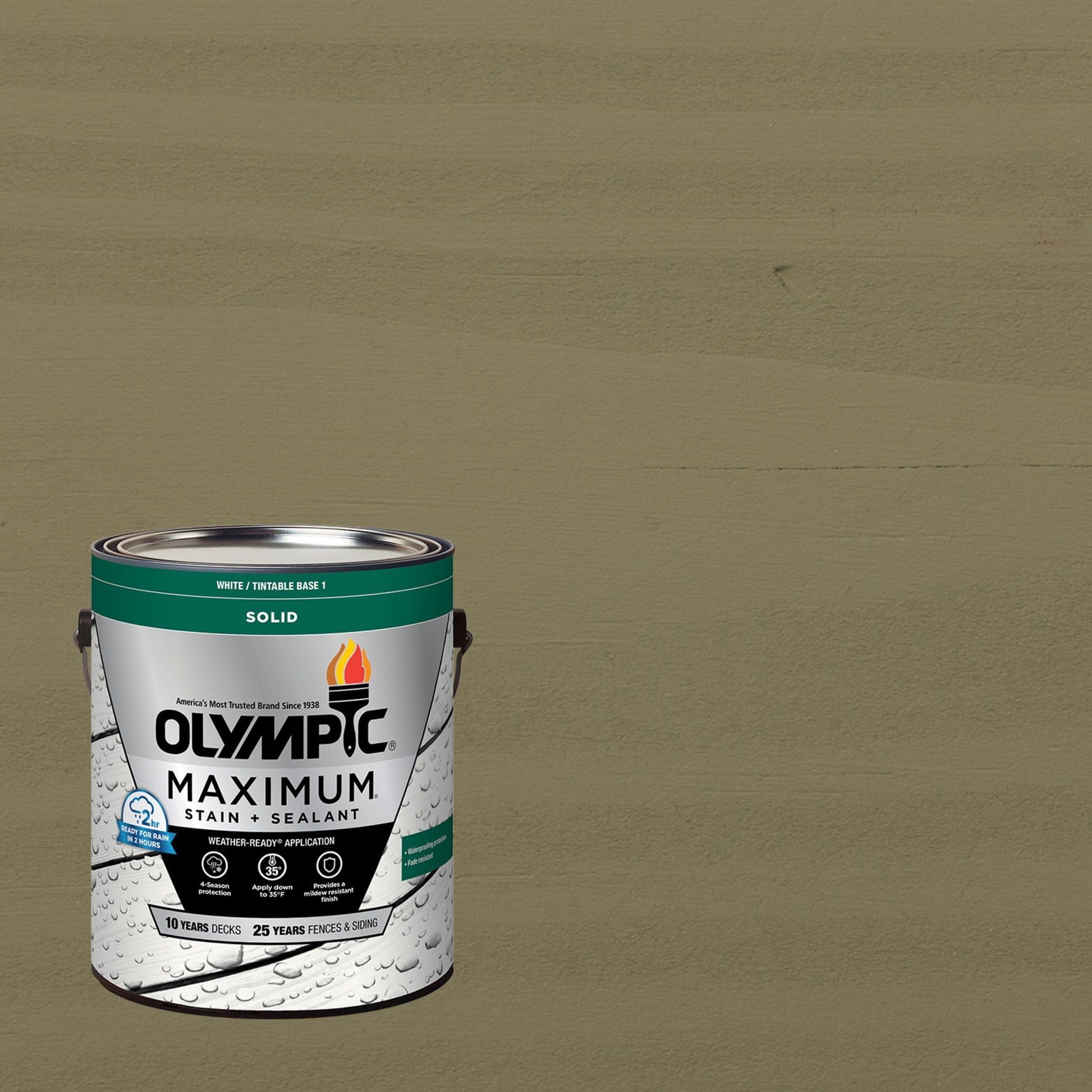 Olympic Maximum 1 GallonSC-1027 Drift Solid Color Exterior Stain and Sealer in One