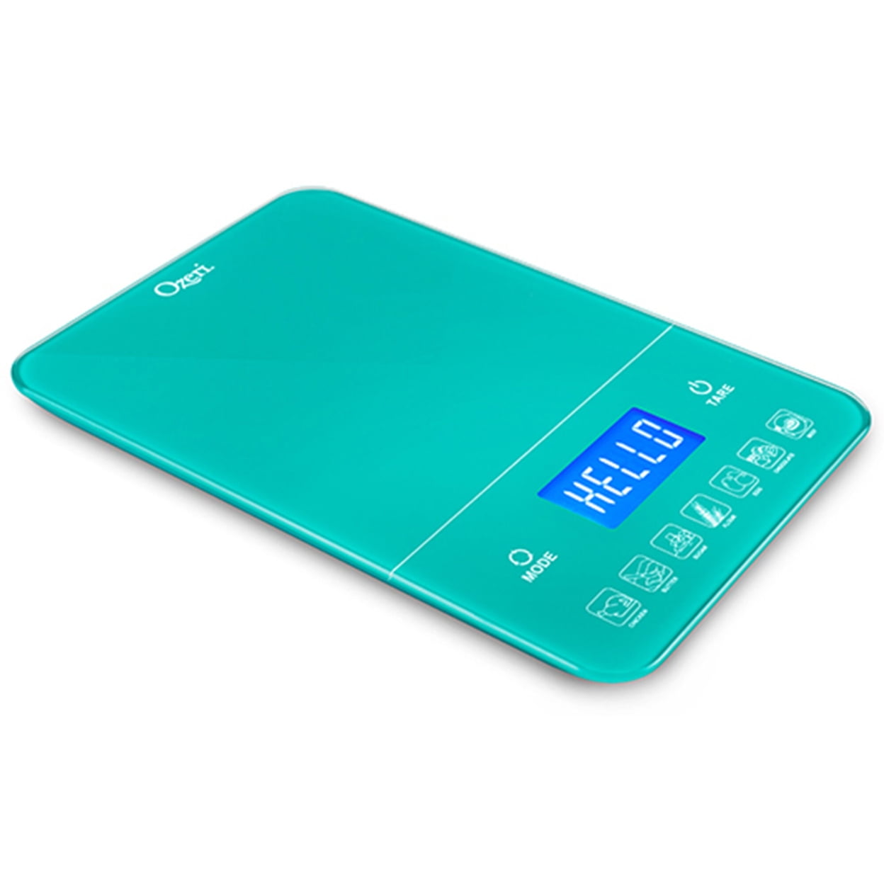 Ozeri Touch III Balanza Digital de Cocina de 22 lbs (10 kg) con Contador de CalorÃ­as, en Vidrio Templado