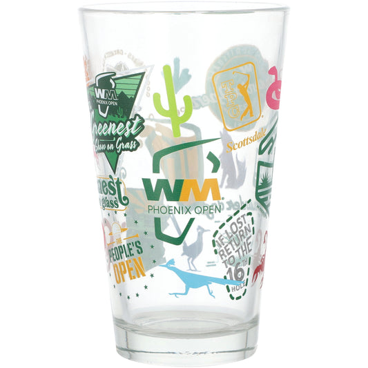 PGA Players Championship Pheonix Open Scatter Print 16 oz. Pint Glass - Officially Licensed PGA