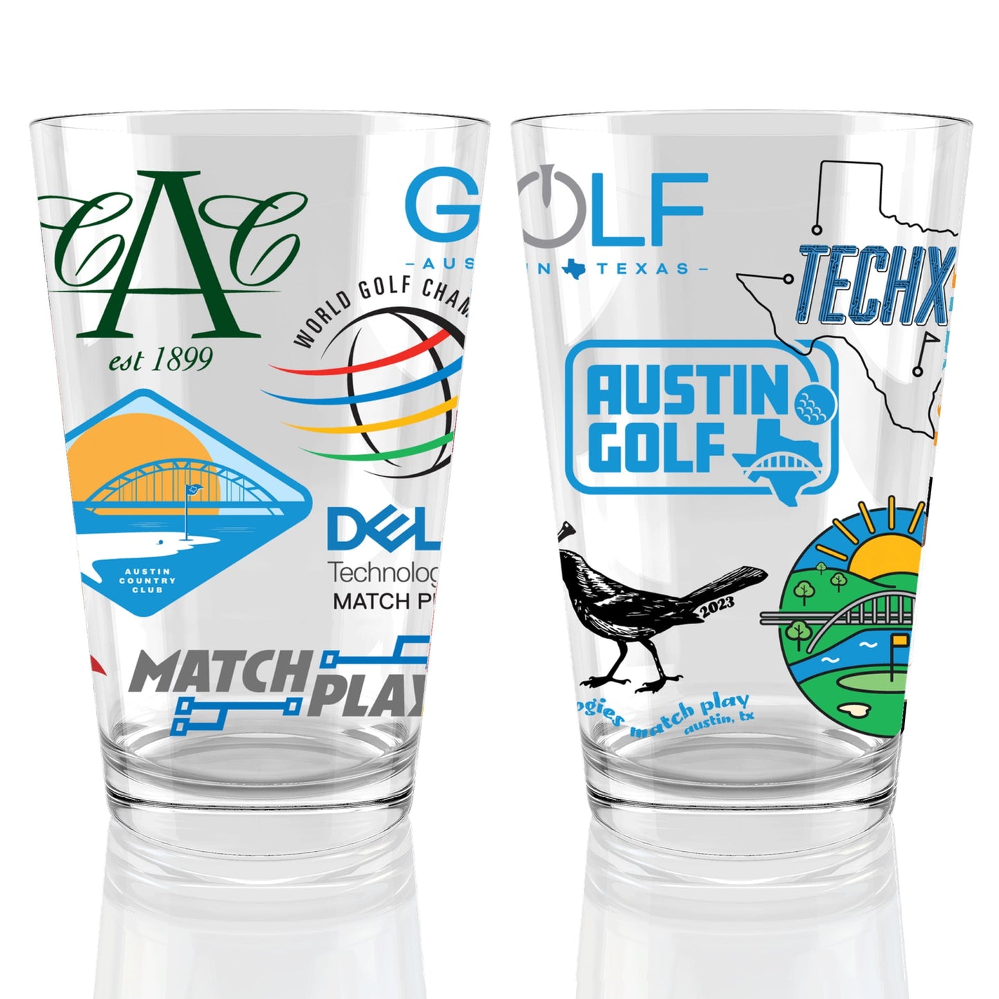 PGA Tour World Golf Championship Dell Technologies Match Play Tournament 16 oz. Pint Glass - Officially Licensedâ€¦