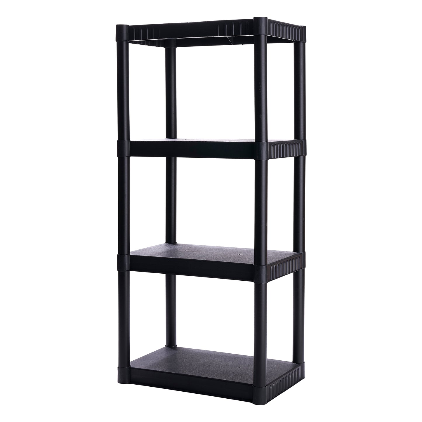 Plano 4-Shelf Standard Duty Plastic Storage Shelves, 48â€ x 21â€ x 14â€, 200lb Capacity