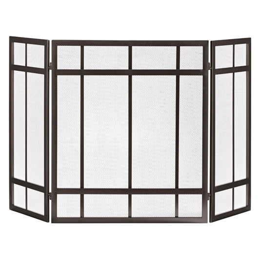 Pleasant Hearth FA017SB Mission Style Fireplace Screen