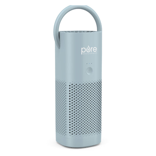 Pure Enrichment PureZone Mini Portable Air Purifier - True HEPA Filter Cleans Air, Helps Alleviate Allergies, Eliminates Smoke & More â€” Ideal for Traveling, Home, and Office Use (Starlight Blue)