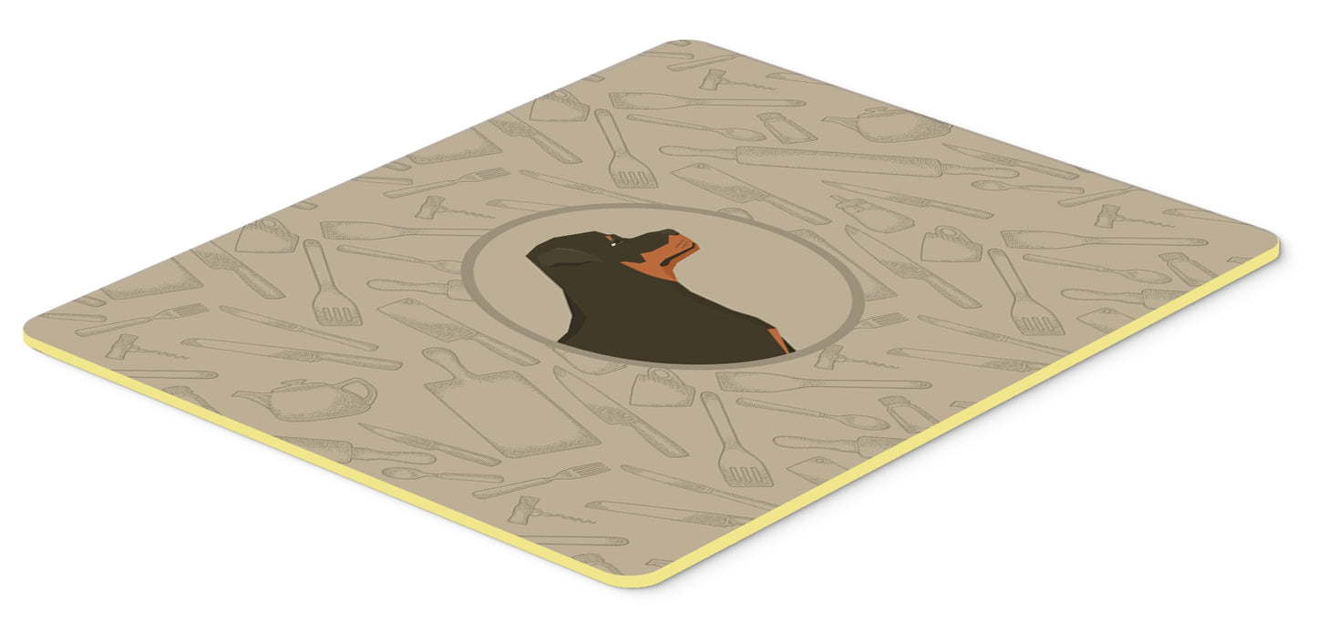 Rottweiler In the Kitchen Kitchen or Bath Mat 24x36